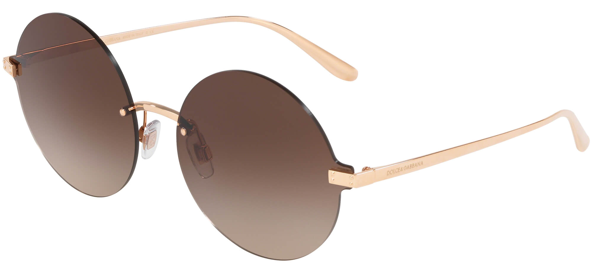 Dolce & GabbanaLOGO PLAQUE DG 2228Rose Gold/brown Shaded (1298/13)