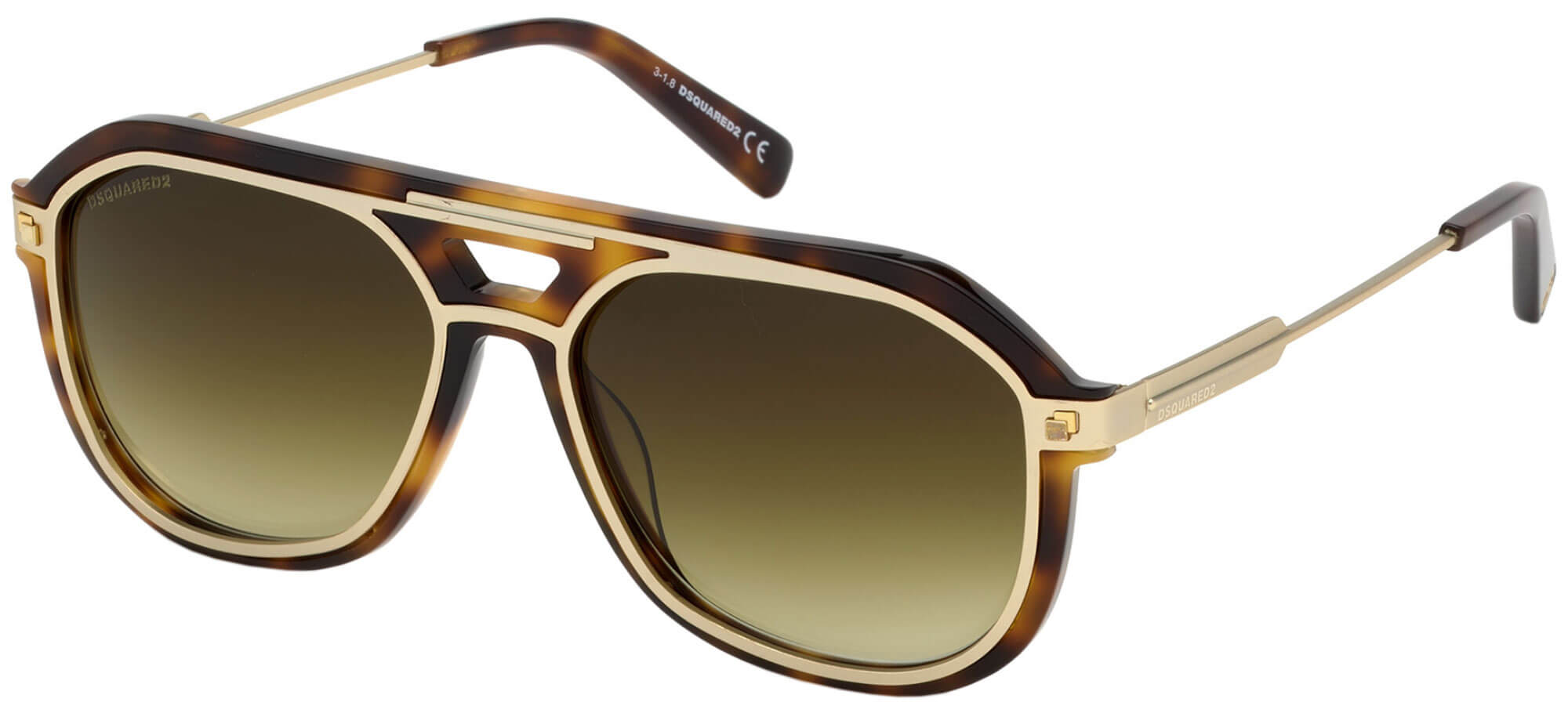 Dsquared2BRYCE DQ 0307Havana/green Shaded (52P F)