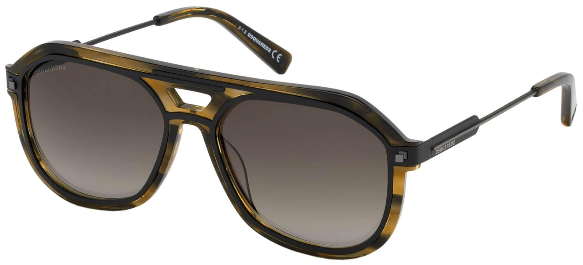 Dsquared2BRYCE DQ 0307Green Havana/grey Shaded (95P A)