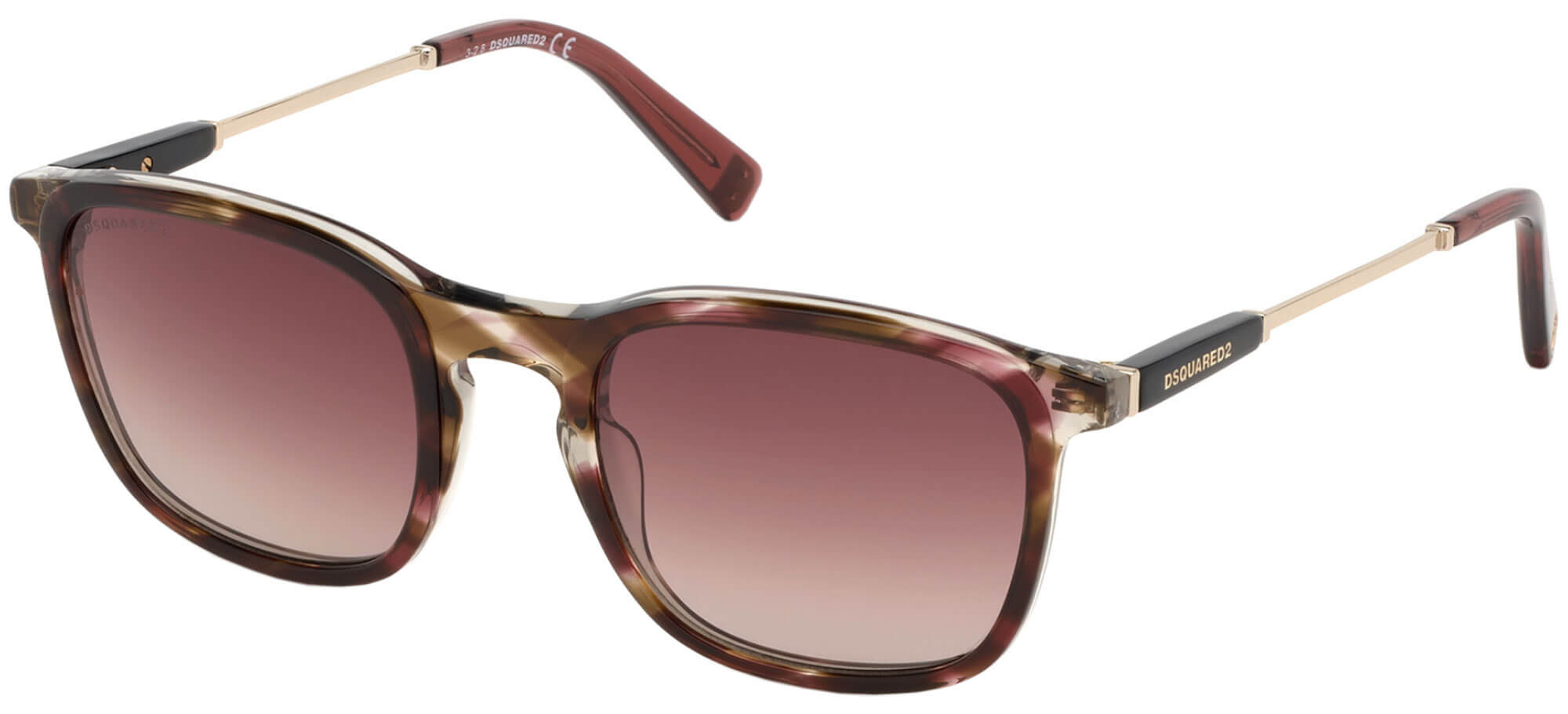 Dsquared2GEFFEN DQ 0326Striped Brown/red Shaded (71T C)
