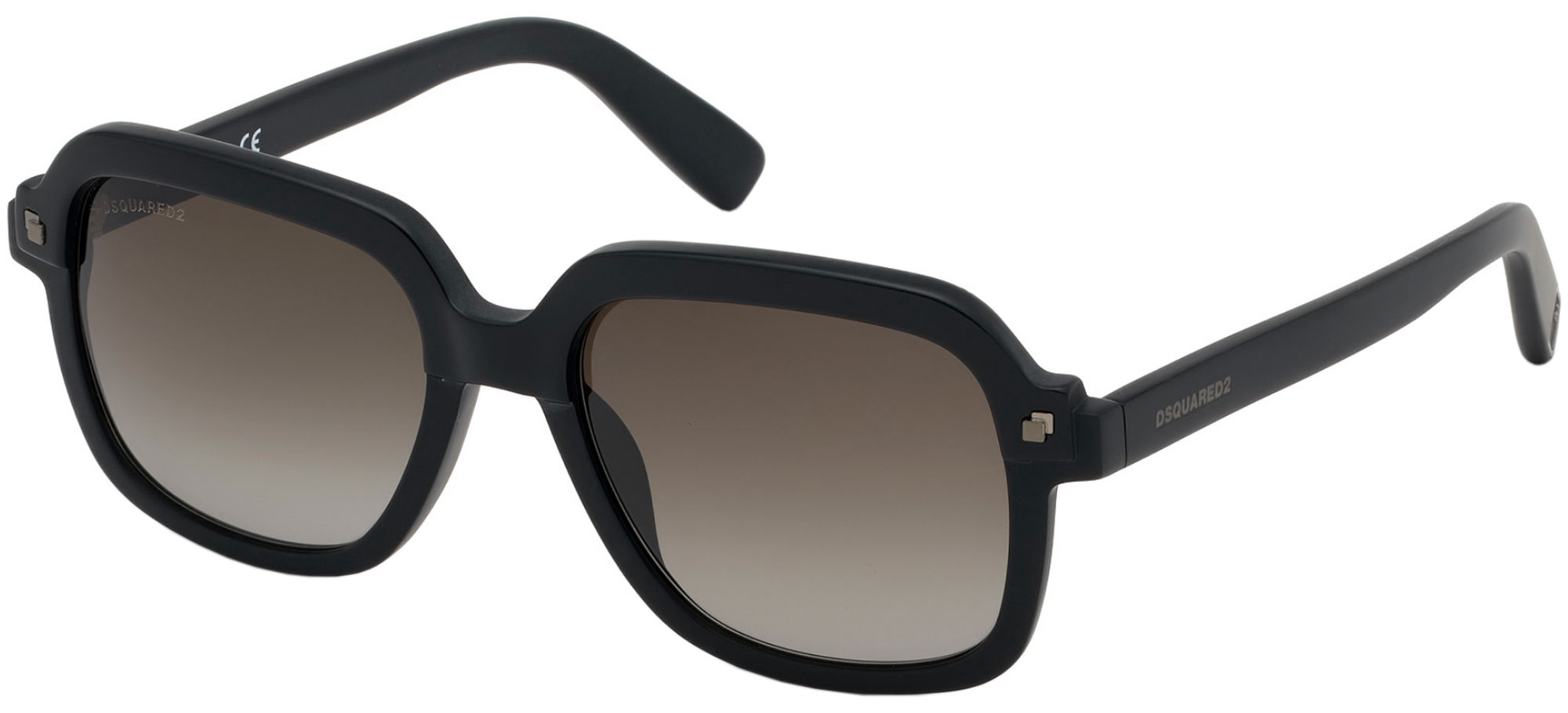 Dsquared2MILES DQ 0304Matte Black/green Shaded (02P A)
