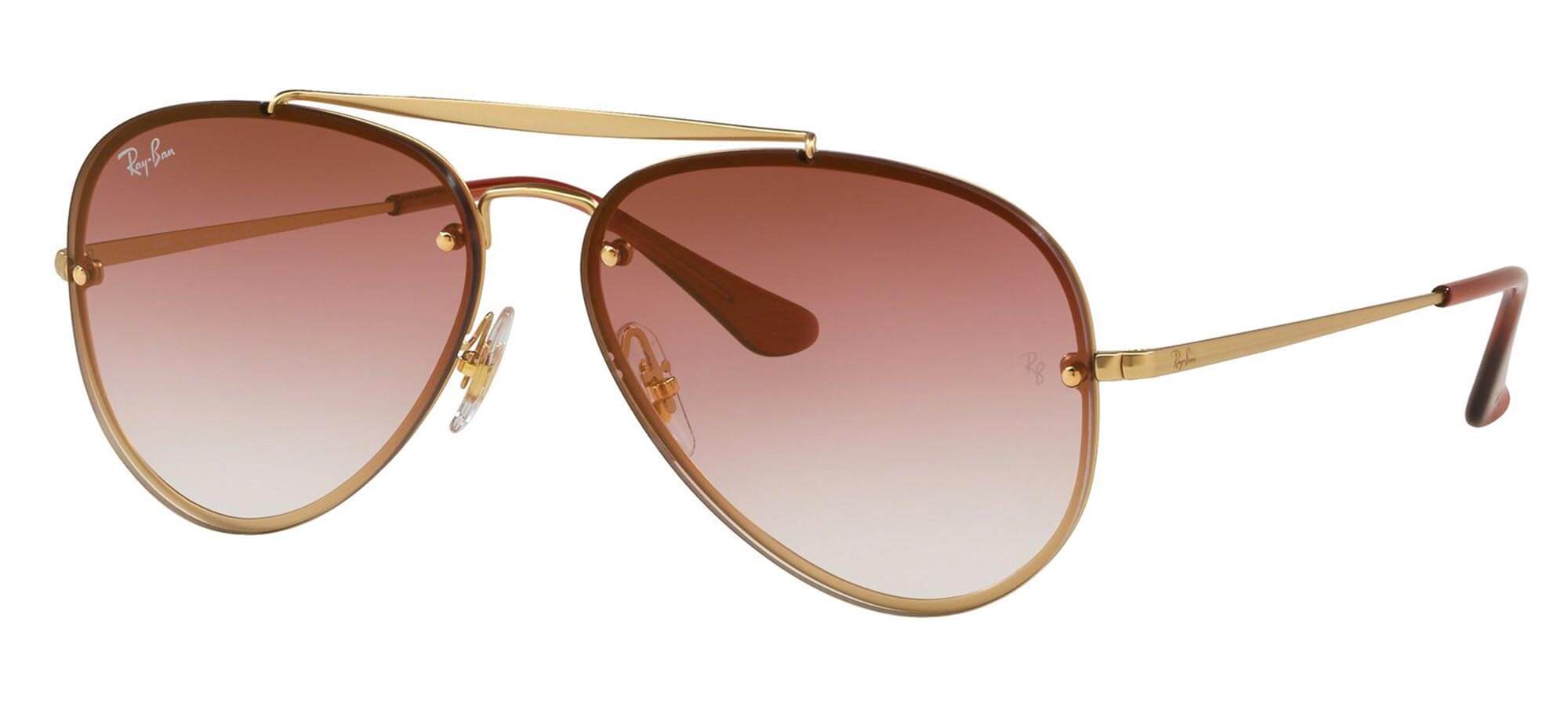 Ray-BanBLAZE LARGE AVIATOR RB 3584NGold/brown Pink Shaded (9140/0T)