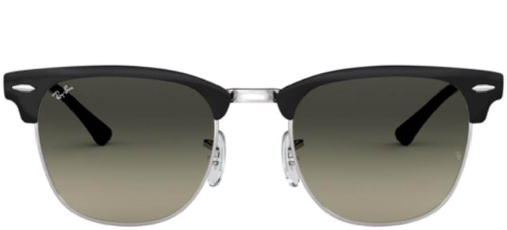 Ray-BanCLUBMASTER METAL RB 3716Silver Matte Black/grey Shaded (9118/71)