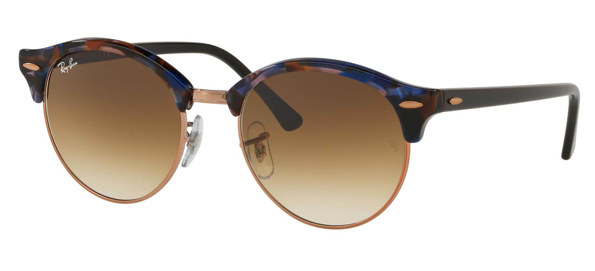 Ray-BanCLUBROUND RB 4246Blue Havana/brown Shaded (1256/51)