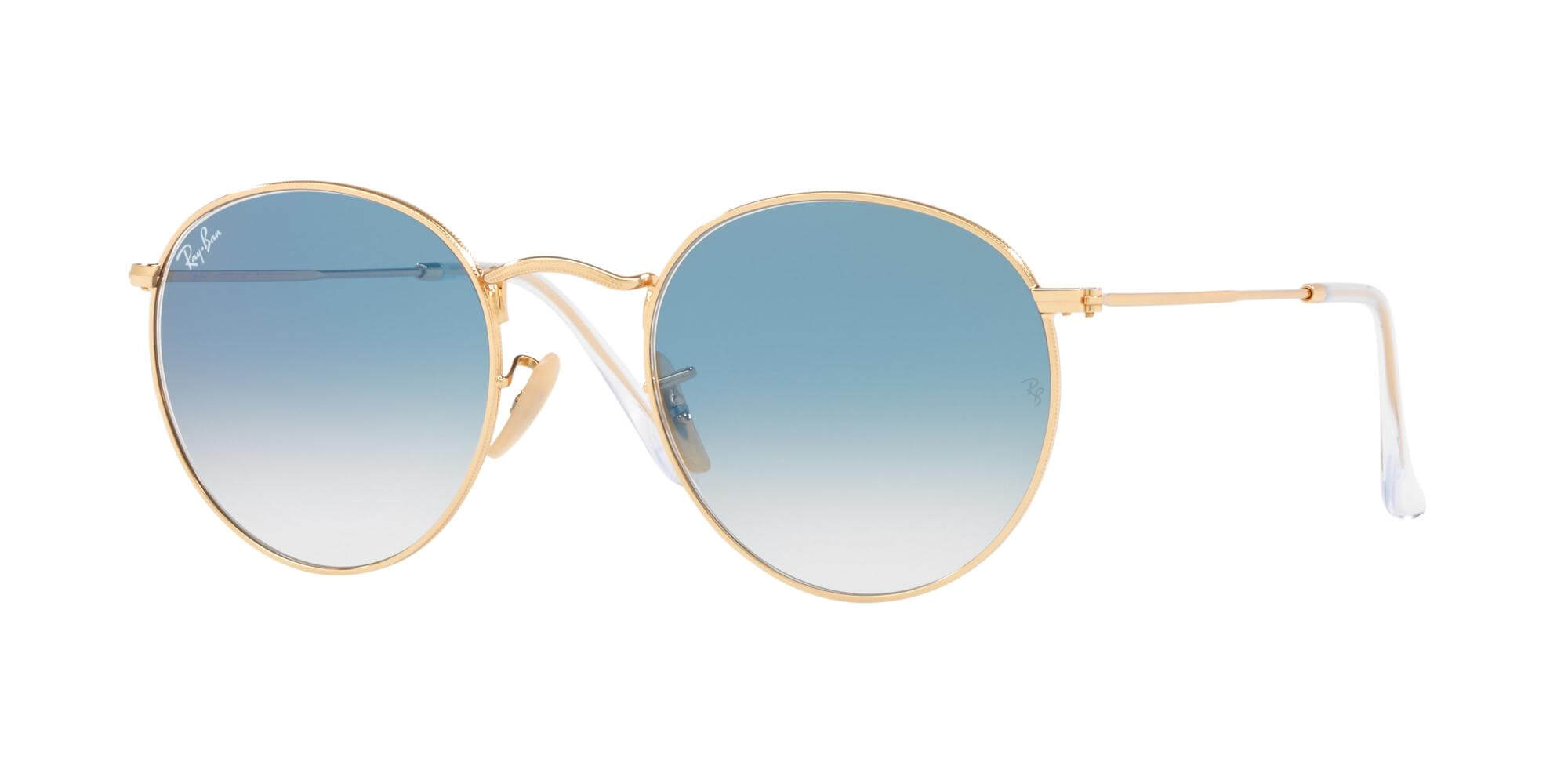 Ray-BanROUND METAL RB 3447NGold/blue Shaded (001/3F A)