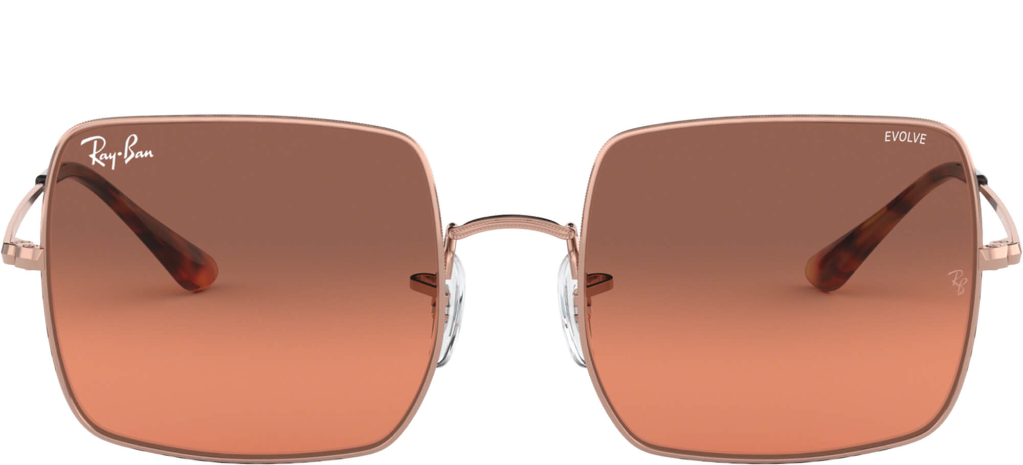 Ray-BanSQUARE RB 1971 EVOLVE LENSESRose Gold/burgundy Red Shaded (9151/AA)