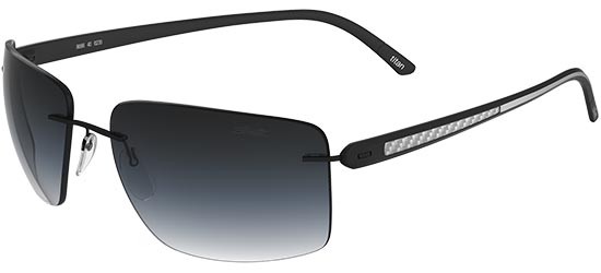 SilhouetteCARBON T1 8686Matte Black/blue Shaded (6235)
